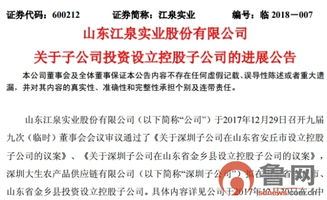江泉實業子公司投資設立兩家控股子公司，拓展多元化布局應對盈利壓力
